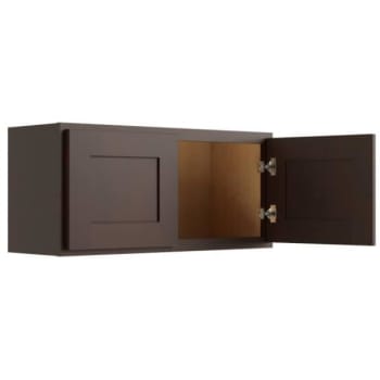 Image for CNC Cabinetry 30" W x 15" H Wall Cabinet, Luxor Espresso from HD Supply