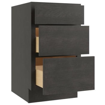 Image for CNC Cabinetry 15" W Vanity Drawer Base Cabinet, Luxor Smoky Grey from HD Supply