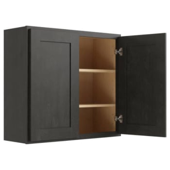 Image for Cnc Cabinetry 33" W X 30" H 2 Door Wall Cabinet, Luxor Smoky Grey from HD Supply