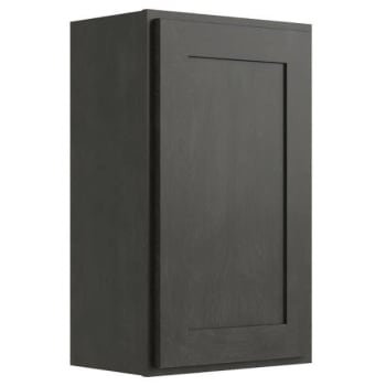 Image for Cnc Cabinetry 12" W X 30" H 1 Door Wall Cabinet, Luxor Smoky Grey from HD Supply