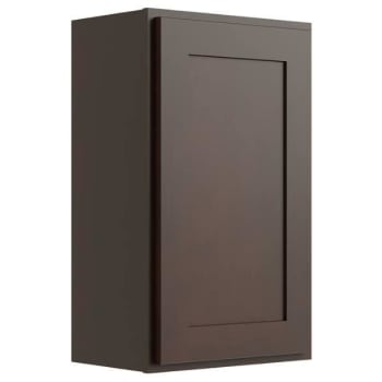 Image for Cnc Cabinetry 21" W X 30" H 1 Door Wall Cabinet, Luxor Espresso from HD Supply