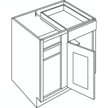 Image for Cnc Cabinetry 36/39 Blind Base Cabinet (L), Country Oak from HD Supply
