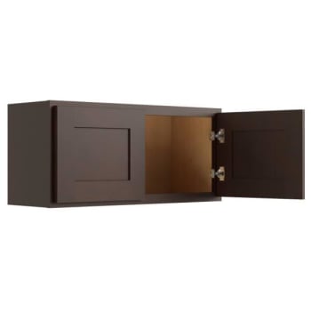 Image for CNC Cabinetry 30" W x 12" H Wall Cabinet, Luxor Espresso from HD Supply