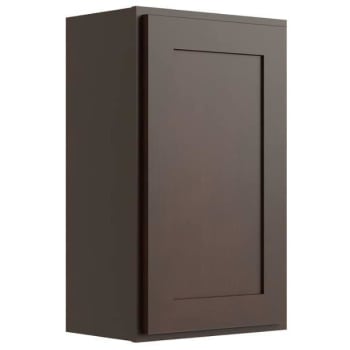 Image for CNC Cabinetry 18" W x 30" H 1 Door Wall Cabinet, Luxor Espresso from HD Supply