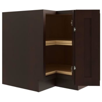 Image for Cnc Cabinetry Lazy Susan Corner Base Cabinet (L), Luxor Espresso from HD Supply