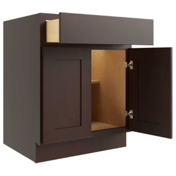 Image for Cnc Cabinetry 27" W 1 Drawer 2 Door Base Cabinet, Luxor Espresso from HD Supply