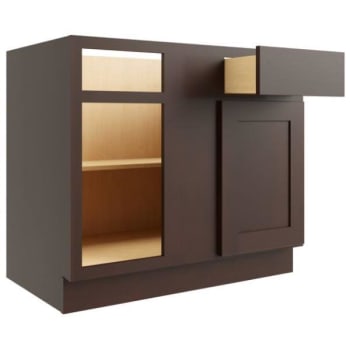 Image for Cnc Cabinetry 42/45 Blind Base Cabinet (L), Luxor Espresso from HD Supply