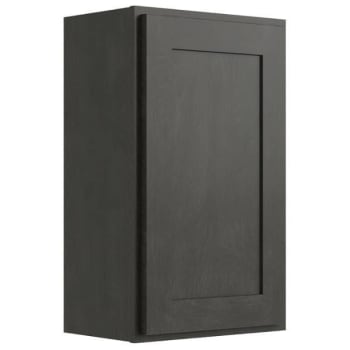 Image for CNC Cabinetry 18" W x 30" H 1 Door Wall Cabinet, Luxor Smoky Grey from HD Supply