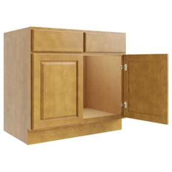 Image for Cnc Cabinetry 30" W Sink Base Cabinet, Country Oak from HD Supply
