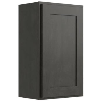 Image for CNC Cabinetry 9" W x 30" H 1 Door Wall Cabinet, Luxor Smoky Grey from HD Supply