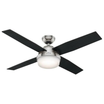 Image for Hunter® Dempsey 52 In. 4-Blade Led Ceiling Fan W/ Light (Brushed Nickel) from HD Supply