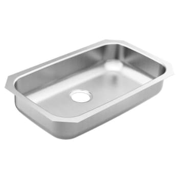 Moen 1800 Series Undermount Stainless Steel 30.5 Single Bowl Kitchen Sink