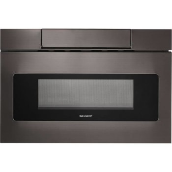 Image for Sharp 24 Flat Panel Microwave Drawer In Black Stainless Steel from HD Supply
