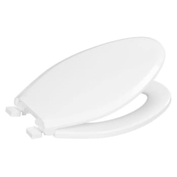 Image for Centoco Plastic Toilet Seat For Elongated Bowl Features Lift & Clean, In White from HD Supply