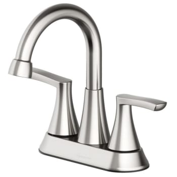 Seasons® Raleigh Double-Handle Bathroom Faucet In Brushed Nickel With Push Pop-Up