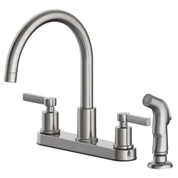 Image for Seasons® Westwind Two Handle Kitchen Faucet, With Spray, With Deckplate, 1.8gpm from HD Supply