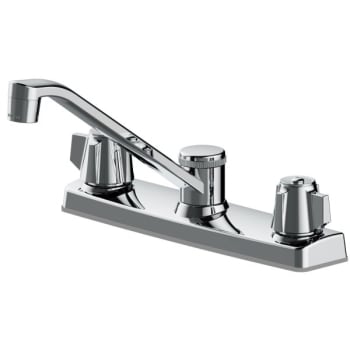 1.8 GPM 2-Handle Kitchen Faucet w/ Deck Plate (Chrome)