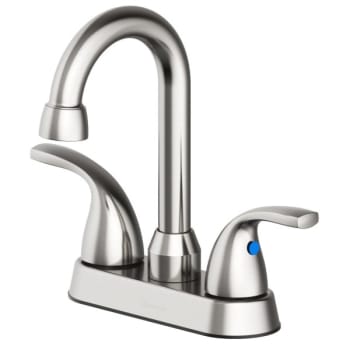 Image for Seasons® Anchor Point™ Double-Handle High-Arc Bar Faucet in Brushed Nickel from HD Supply