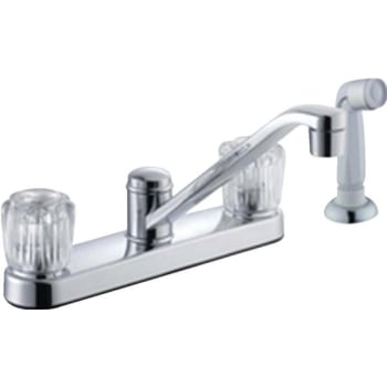 Image for Two Handle Kitchen Faucet, With Spray, With Deckplate, 1.8gpm from HD Supply