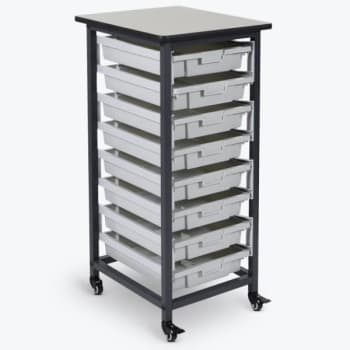 Image for Luxor Mobile Bin Storage Unit - Single Row - Small Bins from HD Supply