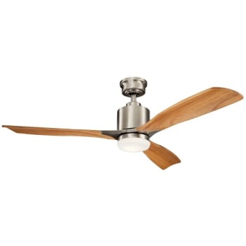 Image for Kichler® Ridley Ii 52 In. 3-Blade Led Ceiling Fan W/ Light (Stainless Steel) from HD Supply