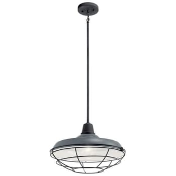 Image for Kichler® Pier 16.5 In. 1-Light Outdoor Pendant Fixture (Gloss Gray) from HD Supply