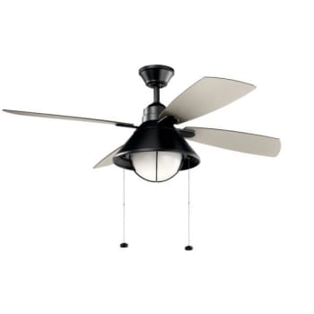 Image for Kichler® Seaside 54 in Indoor Ceiling Fan w/ Light (Satin Black) from HD Supply