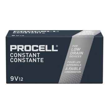 Duracell® Procell Constant® 9v Alkaline Disposable Standard Battery (12-Pack)