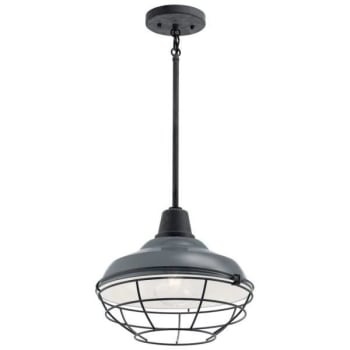 Image for Kichler® Pier 12.5 In. 1-Light Outdoor Pendant Fixture (Gloss Gray) from HD Supply
