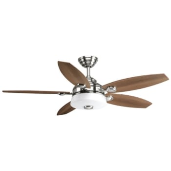 Image for Progress Lighting 54 In. 5-Blade Led Ceiling Fan W/ Light (Brushed Nickel) from HD Supply