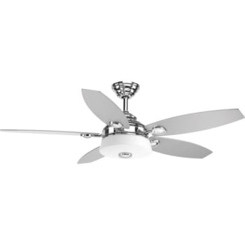 Image for Progress Lighting Graceful 54 In. 5-Blade Led Ceiling Fan W/ Light (Polished Chrome) from HD Supply