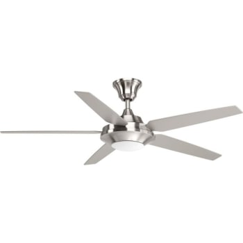 Image for Progress Lighting Signature Plus II 54 in Indoor Ceiling Fan w/ Light (Brushed Nickel) from HD Supply