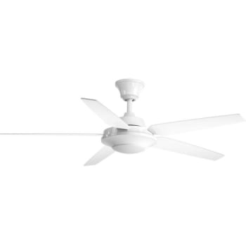 Image for Progress Lighting Signature Plus Ii 54 In. 5-Blade Led Ceiling Fan W/ Light (White) from HD Supply
