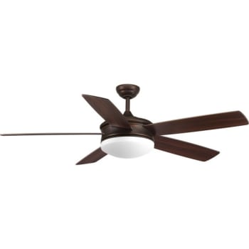 Image for Progress Lighting Fresno 60 In. 5-Blade Led Ceiling Fan W/ Light (Antique Bronze) from HD Supply