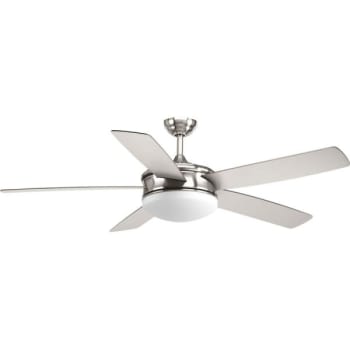 Image for Progress Lighting Fresno 60 In. 5-Blade Led Ceiling Fan W/ Light (Brushed Nickel) from HD Supply