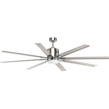 Image for Progress Lighting Vast 72 in. 8-Blade LED Ceiling Fan w/ Light (Brushed Nickel) from HD Supply