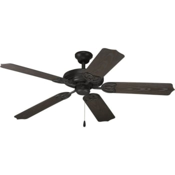 Image for Progress Lighting Airpro 52 in Indoor/Outdoor Ceiling Fan (Forged Black) from HD Supply