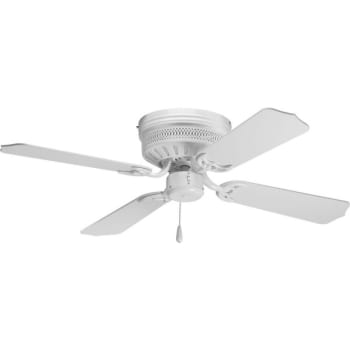 Image for Progress Lighting Airpro 42 in Hugger-Mount Indoor Ceiling Fan (White) from HD Supply