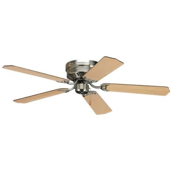 Image for Progress Lighting Airpro 52 In Hugger-Mount Indoor Ceiling Fan (Brushed Nickel) from HD Supply