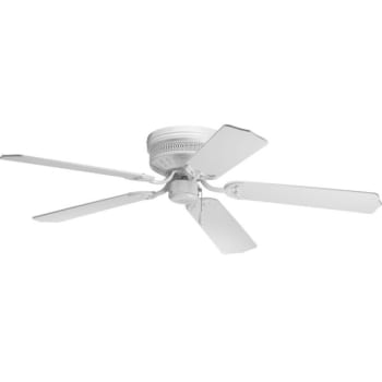 Image for Progress Lighting Airpro 52 In Hugger-Mount Indoor Ceiling Fan (White) from HD Supply