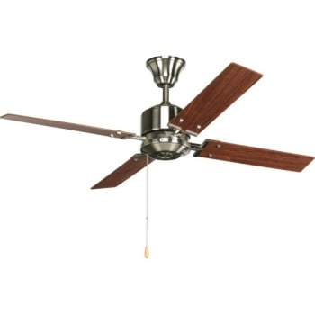 Image for Progress Lighting North Park 52 In 4-Reversible Blade Indoor Ceiling Fan (Brushed Nickel) from HD Supply