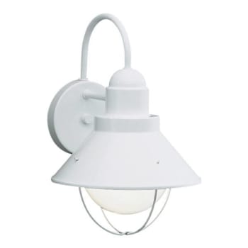 Image for Kichler® 9022wh Seaside 12 In. Incandescent Outdoor Wall Sconce from HD Supply