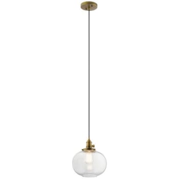 Image for Kichler® Avery 1-Light Globe Pendant Fixture (Natural Brass) from HD Supply