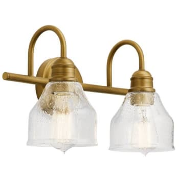 Image for Kichler® Avery 14.75 In. 2-Light Bath Vanity Fixture (Natural Brass) from HD Supply