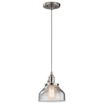 Image for Kichler® Avery 8 In. 1-Light Schoolhouse Pendant Fixture (Brushed Nickel) from HD Supply