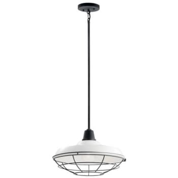 Image for Kichler® Pier 16.5 in. 1-Light Outdoor Pendant Fixture (White) from HD Supply