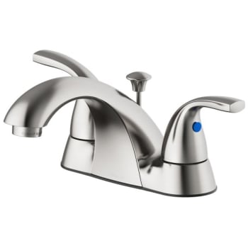 Seasons® Anchor Point™ Two Handle Bath Faucet, With Quick Install Pop Up, Brushed Nickel, 1.2GPM
