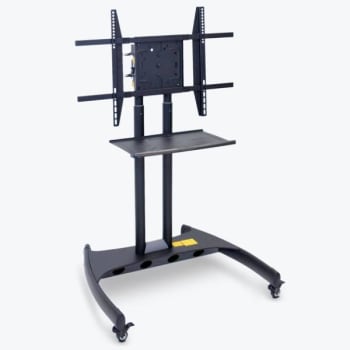 Image for Luxor Fp3500 Adjustable Height Rolling 40-60 Tv Stand, Tilt/90 Degree Rotation from HD Supply