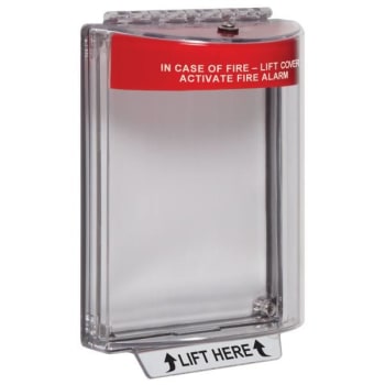 Image for Safety Technology Universal Stopper, Flush Mount, No Sounder, Red, Fire Label from HD Supply