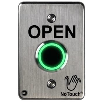 Image for Safety Technology Notouch Stainless Steel Button, Us Single-Gang, Open Label from HD Supply